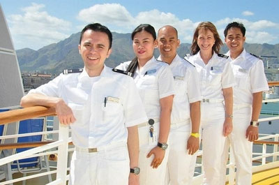 cruise crew member uniform